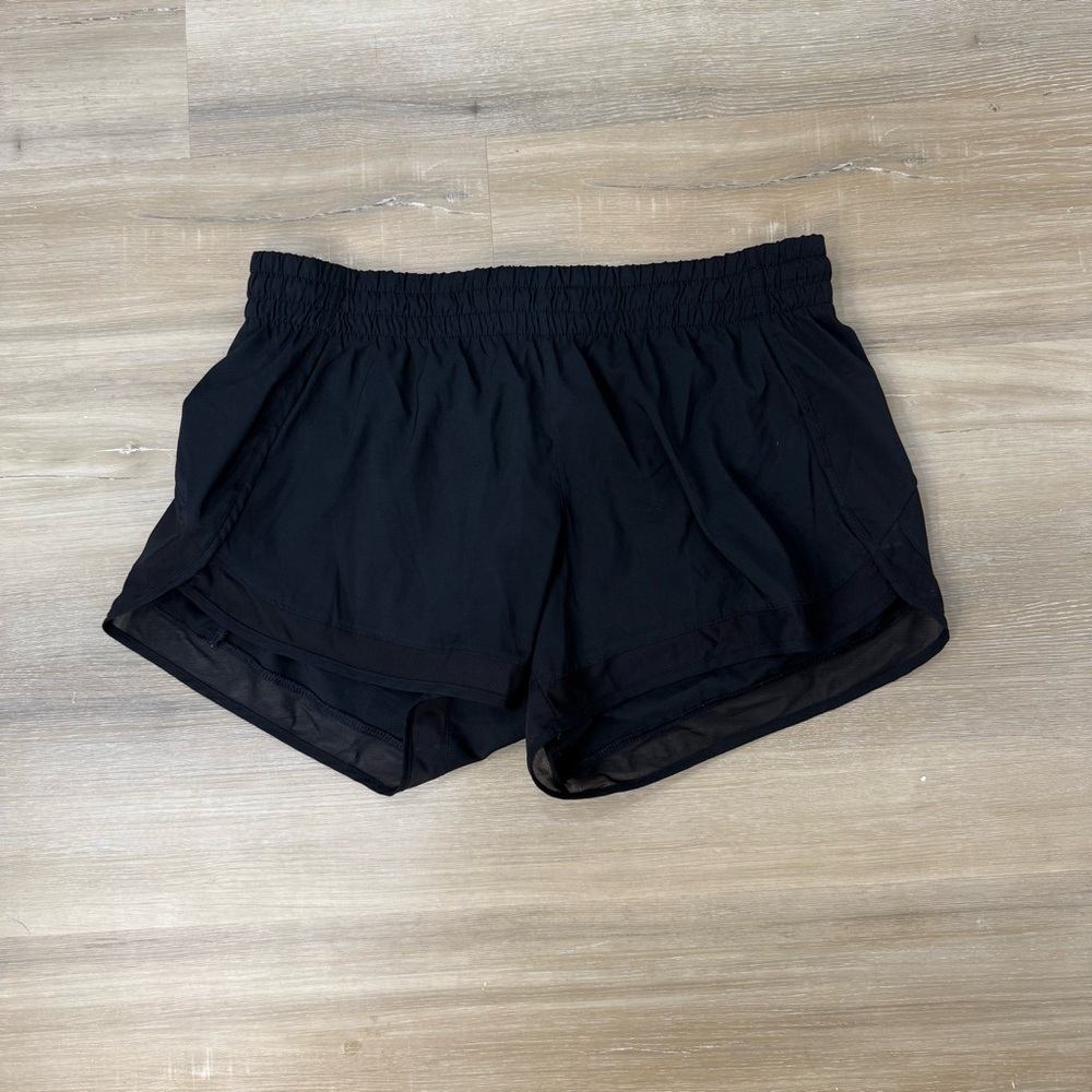 Athleta Black Women's Mesh Racer Run Shorts